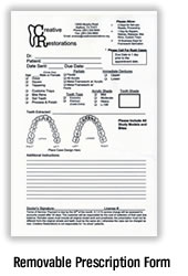 Creative Restorations Lab Forms